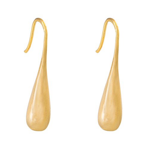 Arete Chapa de Oro Tipo Gota para Mujer Unlimited