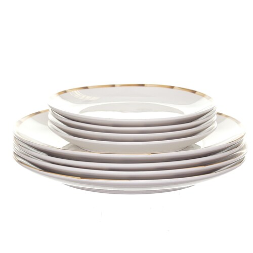 Vajilla Porcelana 16 Pza Crown Baccara
