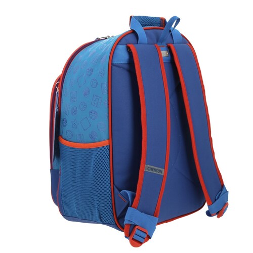 Mochila Dulp Mario Bros Primaria Azul Chenson