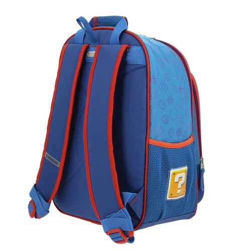 Mochila Dulp Mario Bros Primaria Azul Chenson