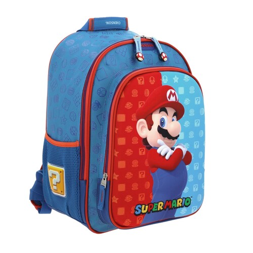 Mochila Dulp Mario Bros Primaria Azul Chenson