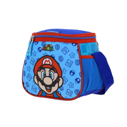 Lonchera Flep Mario Bros Azul Chenson