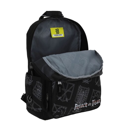 Mochila Manke Attack On Titan Negro Juvenil 1818
