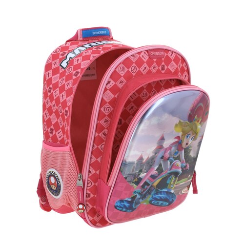 Mochila Peam Mario Bros Primaria Rosa Chenson