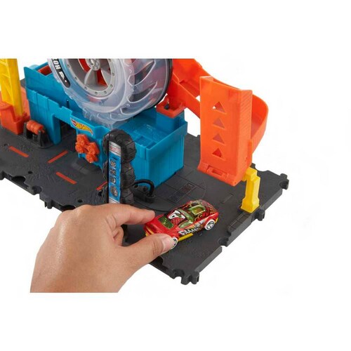 Pista de Juguete  Hot Wheels City  Súper Tienda de Llantas Mattel