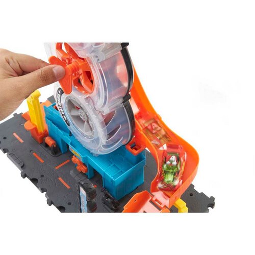 Pista de Juguete  Hot Wheels City  Súper Tienda de Llantas Mattel