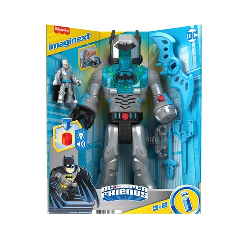 F-P Imaginext Dcsf Batman Insider & Exo Traje Gris Mattel