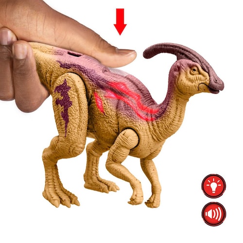 Jurassic World Dinosaurio Rugido Salvaje Parasaurolophus Mattel