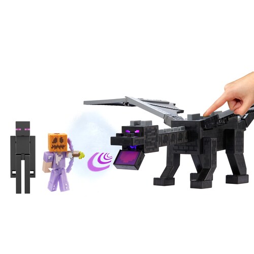Figura de Acción Minecraft Vanilla Ender Dragon Edición Del 15 Aniversario Mattel