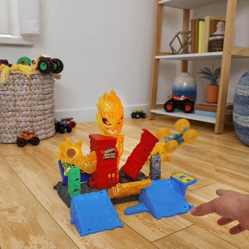 Set  Hot Wheels  Arena Energía Demolición Apaga el Fuego Mattel