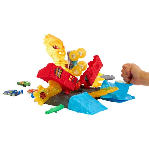 Set  Hot Wheels  Arena Energía Demolición Apaga el Fuego Mattel