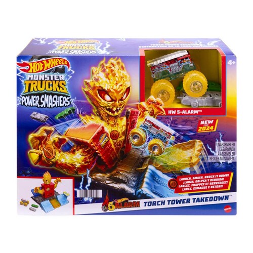 Set  Hot Wheels  Arena Energía Demolición Apaga el Fuego Mattel