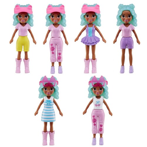 Polly Pocket Set de Juego Carrito de Bocadillos de Flamingo Mattel