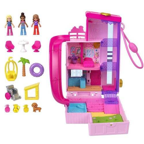 Polly Pocket Set de Juego Compacto Mundo Sorpresa Barbie Mattel