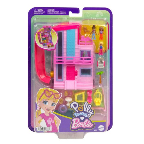 Polly Pocket Set de Juego Compacto Mundo Sorpresa Barbie Mattel