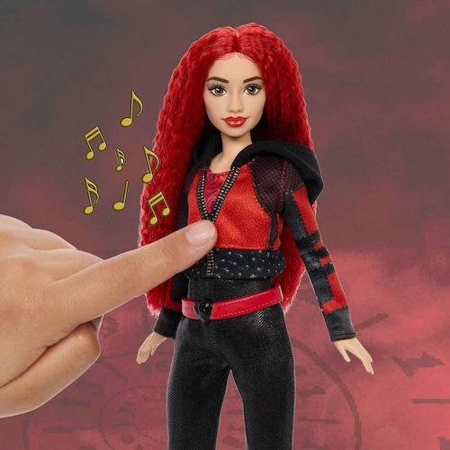 Disney Descendientes el Ascenso de Red Muñeca Red Musical  Mattel