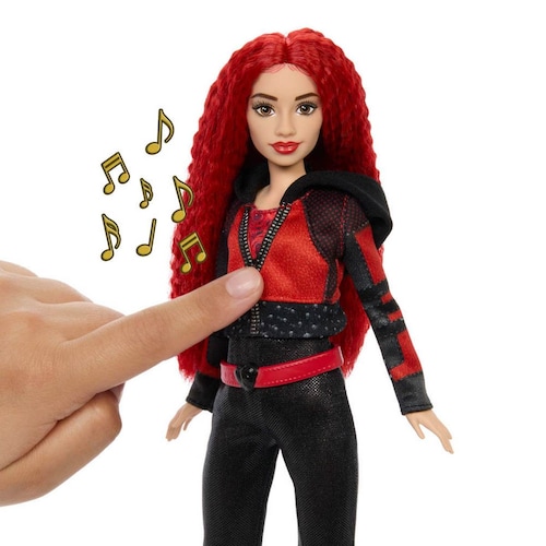 Disney Descendientes el Ascenso de Red Muñeca Red Musical  Mattel