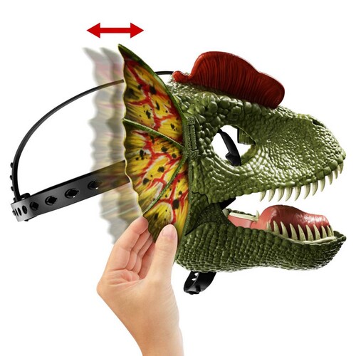 Jurassic World Juguete Máscara de Dilophosaurus Lanzaveneno Mattel