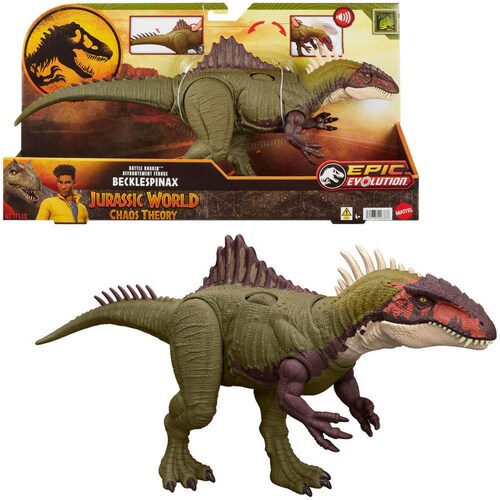 Jurassic World Dinosaurio Rugido de Batalla Becklespinax Mattel