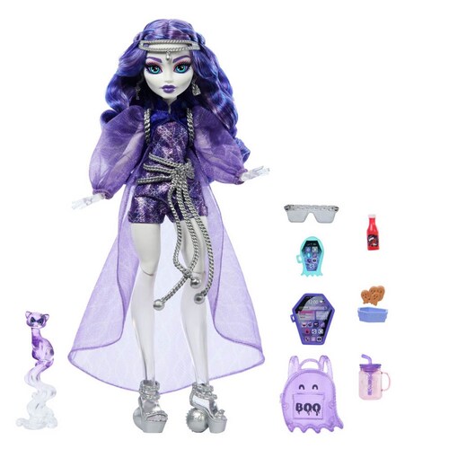 Muñeca Spectra  Monster High  Mascota Y Accesorios Mattel