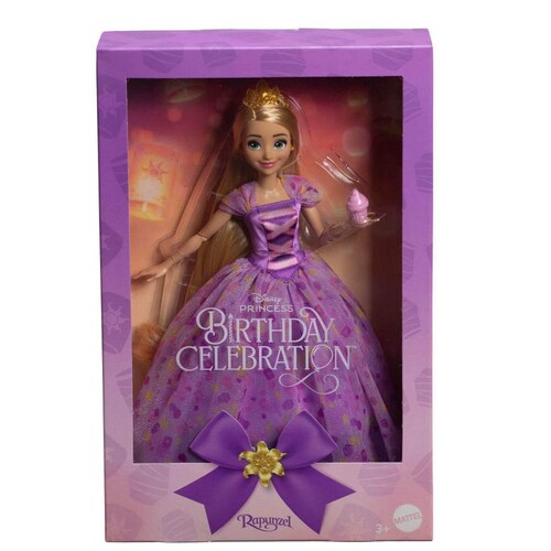 Disney Muñeca Colección Birthday Celebration Rapunzel Mattel