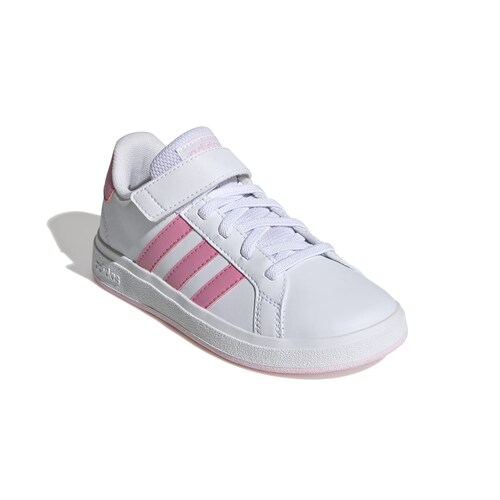 Tenis con Velcro Grand Court 17-23 Blanco Adidas