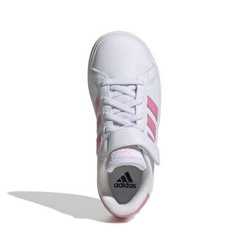 Tenis con Velcro Grand Court 17-23 Blanco Adidas