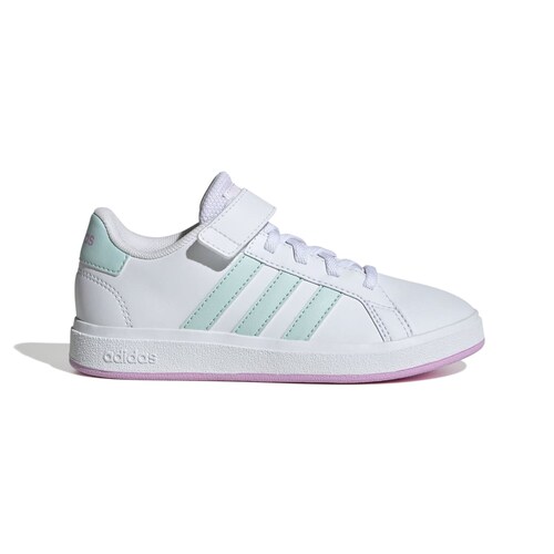 Tenis con Velcro Grand Court 17-23 Blanco Adidas