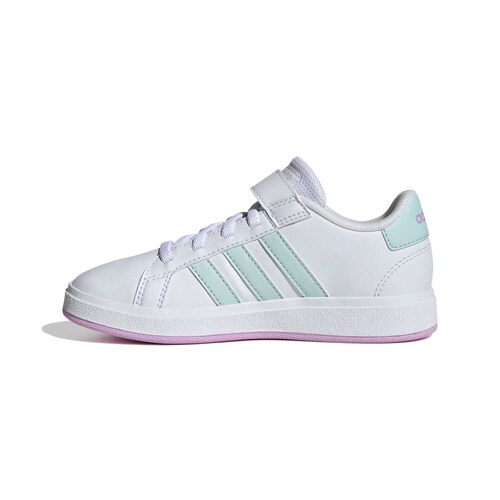 Tenis con Velcro Grand Court 17-23 Blanco Adidas