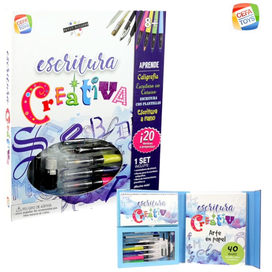 Cefa Toys Petit Picasso Adorables Chiens - Kit Créatif De Dessin Et Pochoirs Pour Enfants Dès 8 Ans