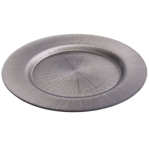 Platos Base Gibson Home Vidrio Metálico