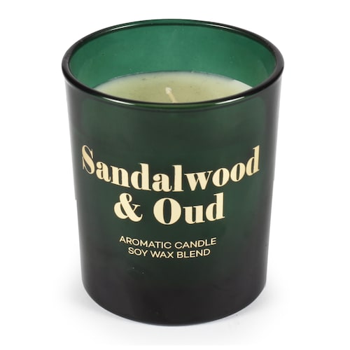 Vela Aromática Glam de 120 Grms con Aroma a Sándalo Y Madera Rakle