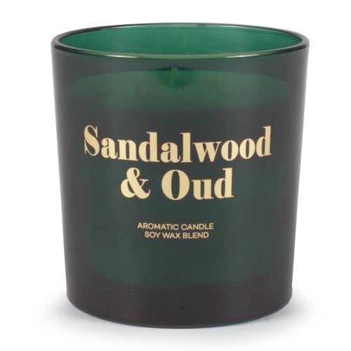 Vela Aromática Glam de 120 Grms con Aroma a Sándalo Y Madera Rakle