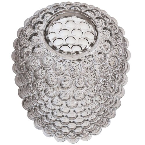 Florero Vidrio Burbujas Marrón 20 Cm Sagerbook