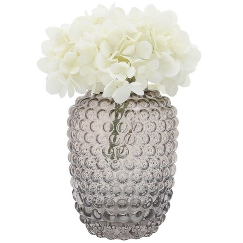 Florero Vidrio Burbujas Marrón 20 Cm Sagerbook