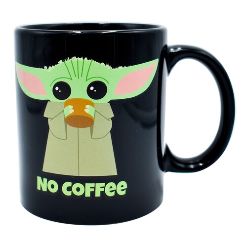 Tarro de Ceramica Baby Yoda Que Brilla en la Oscuridad