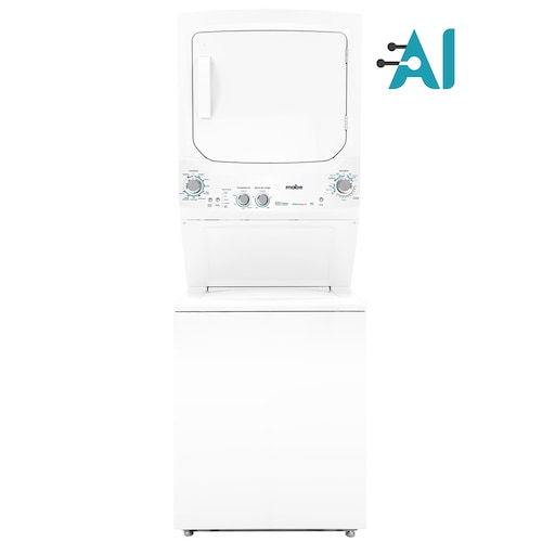 Centro de Lavado Mabe 24Kg Gas Mcl2440Psbb Blanco