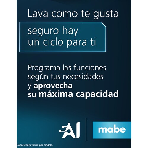 Centro Lavado Premium 24Kg Mabe a Gas Mcl2440Ppdg Negro