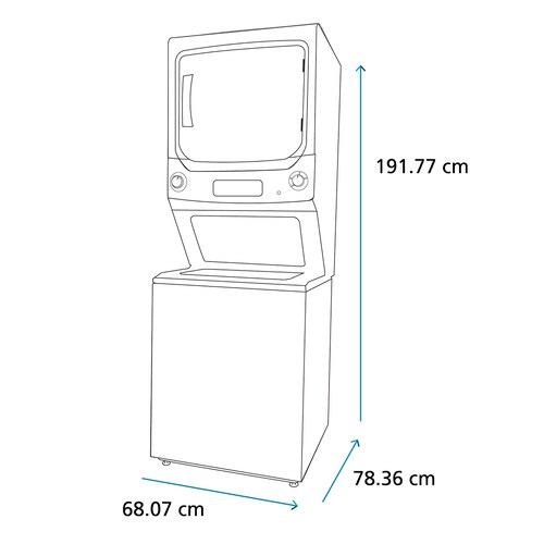 Centro Lavado Premium 24Kg Mabe a Gas Mcl2440Ppdg Negro