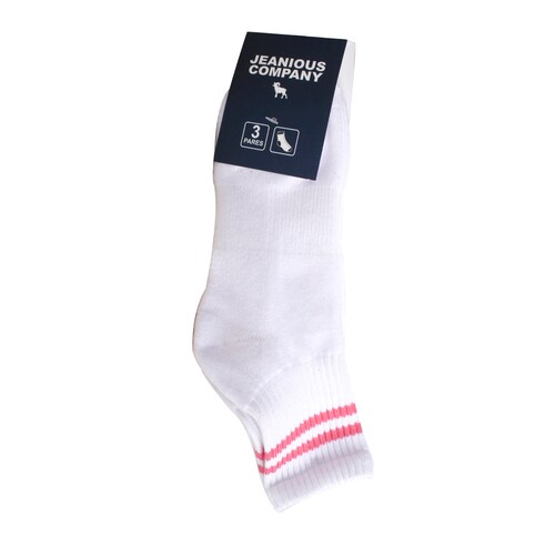 Pack de 3 Calcetas Largas Tipo Deportivo para Mujer Jeanious