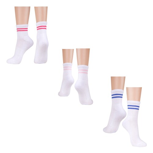 Pack de 3 Calcetas Largas Tipo Deportivo para Mujer Jeanious