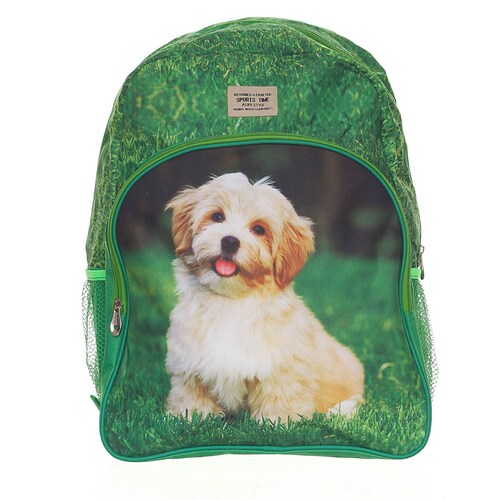 Mochila Perrito Verde Sports Time