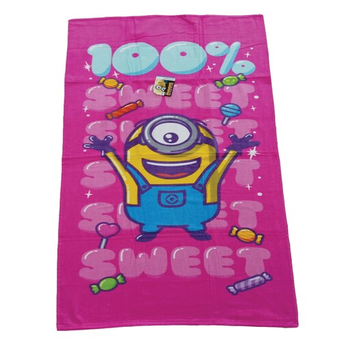 Toalla Mbaño Princesas Minions Niña 1.40X.70 Universal