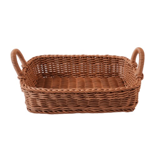 Home Nature Canasta de Plástico Rectangular con Asas 8*31*21 Cm