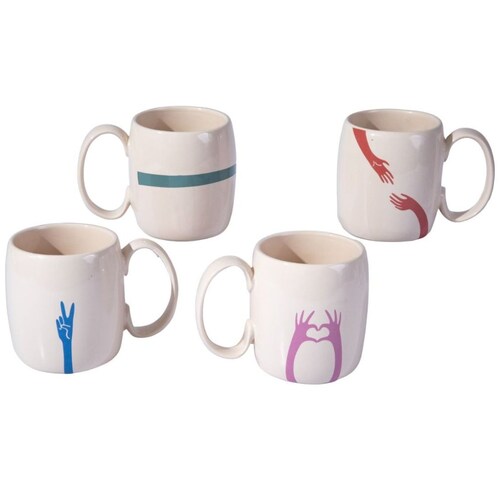 Taza Manos Porcelana 561 Ml Home & Details