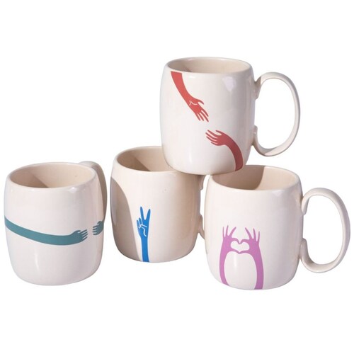 Taza Manos Porcelana 561 Ml Home & Details