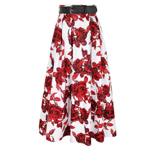 Falda Larga Estampada para Mujer Basel
