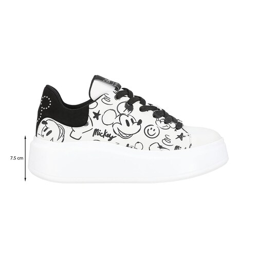 Tenis Estampado Mickey Mouse para Mujer W Capsule