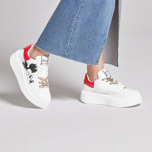 Tenis Estampado Mickey Mouse para Mujer W Capsule