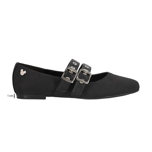 Balerina Tipo Mary Jane Detalle Mickey Mouse para Mujer W Capsule